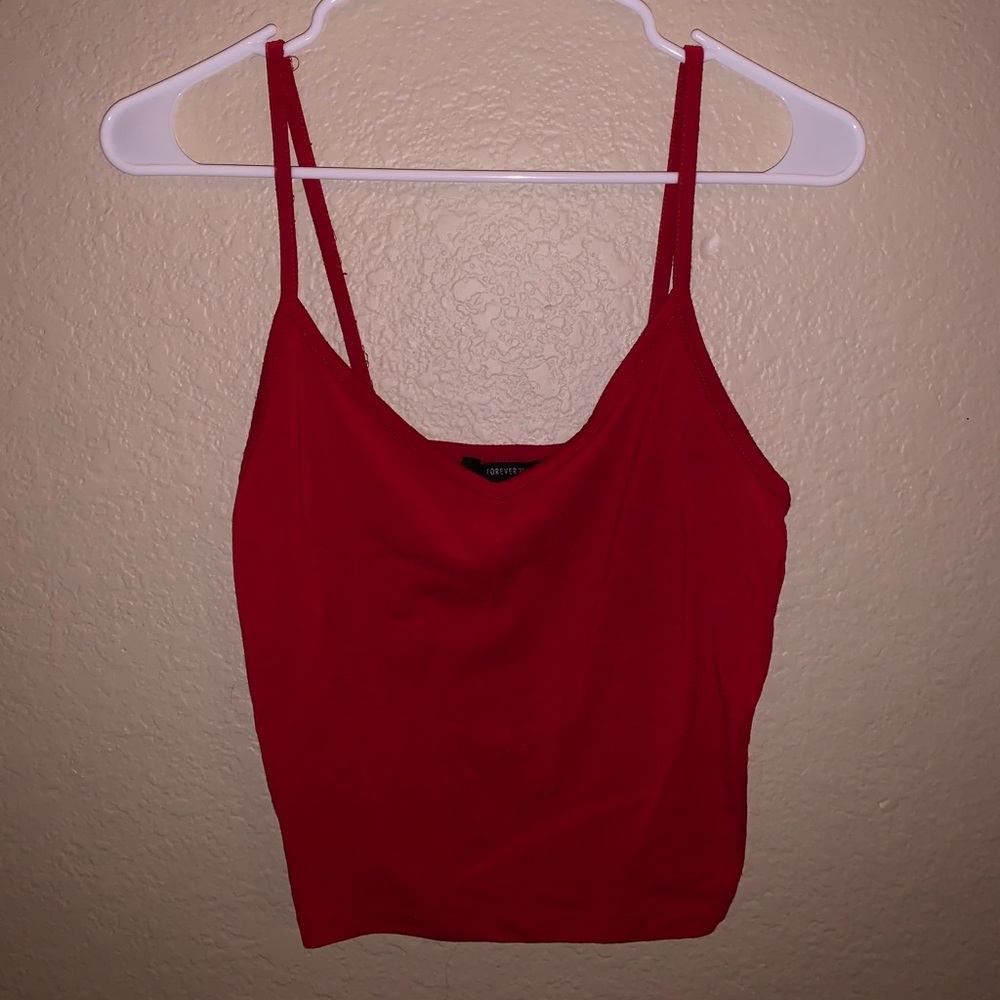 Red tank top